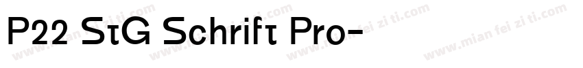 P22 StG Schrift Pro字体转换